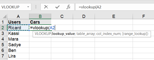 Specify the lookup_value