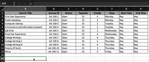 7. Type directly into the cell