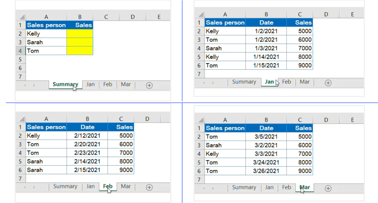 Figure 7.16.1: Multiple sheets