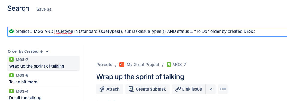 10 - jira cloud jql