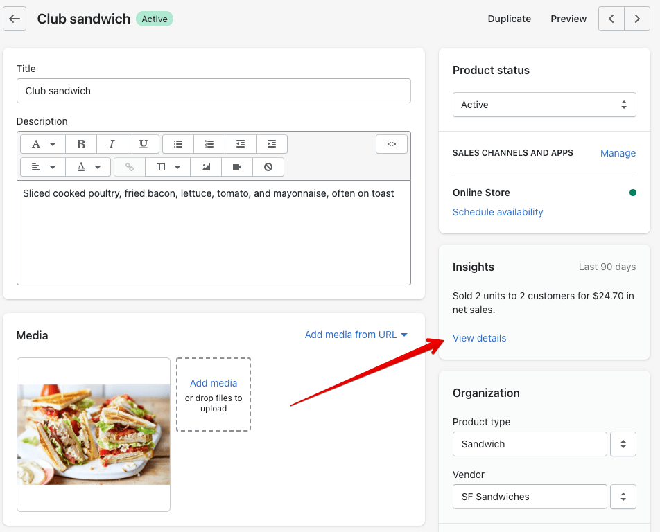 28 - shopify product details