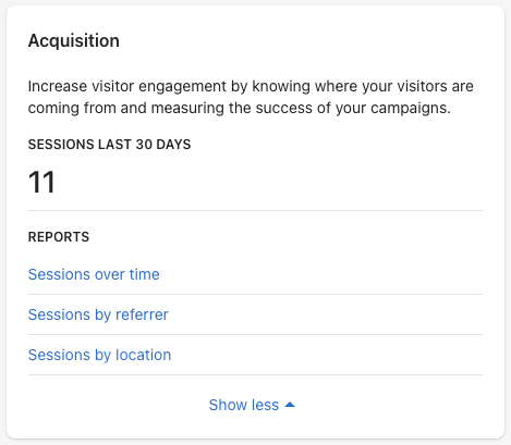 3 - shopify acquisition reports