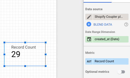 33 - data studio record count