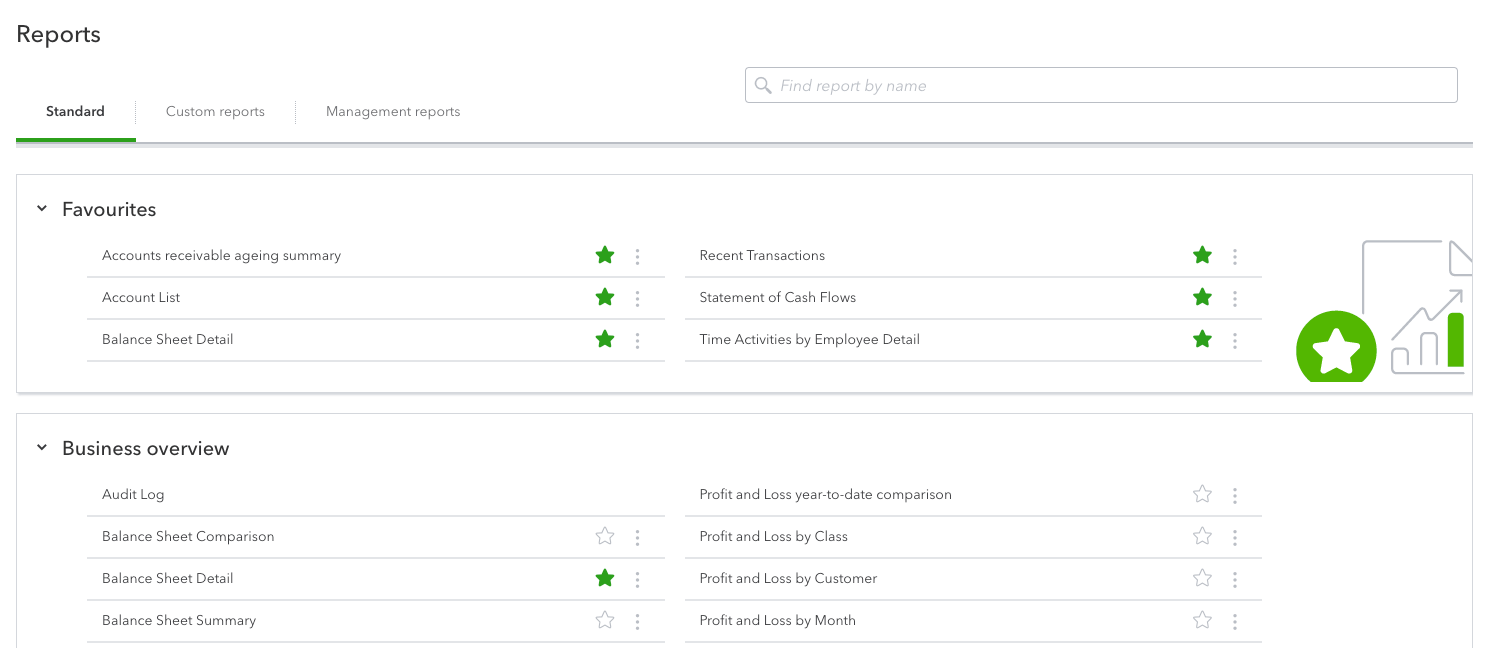 4 - quickbooks informes disponibles