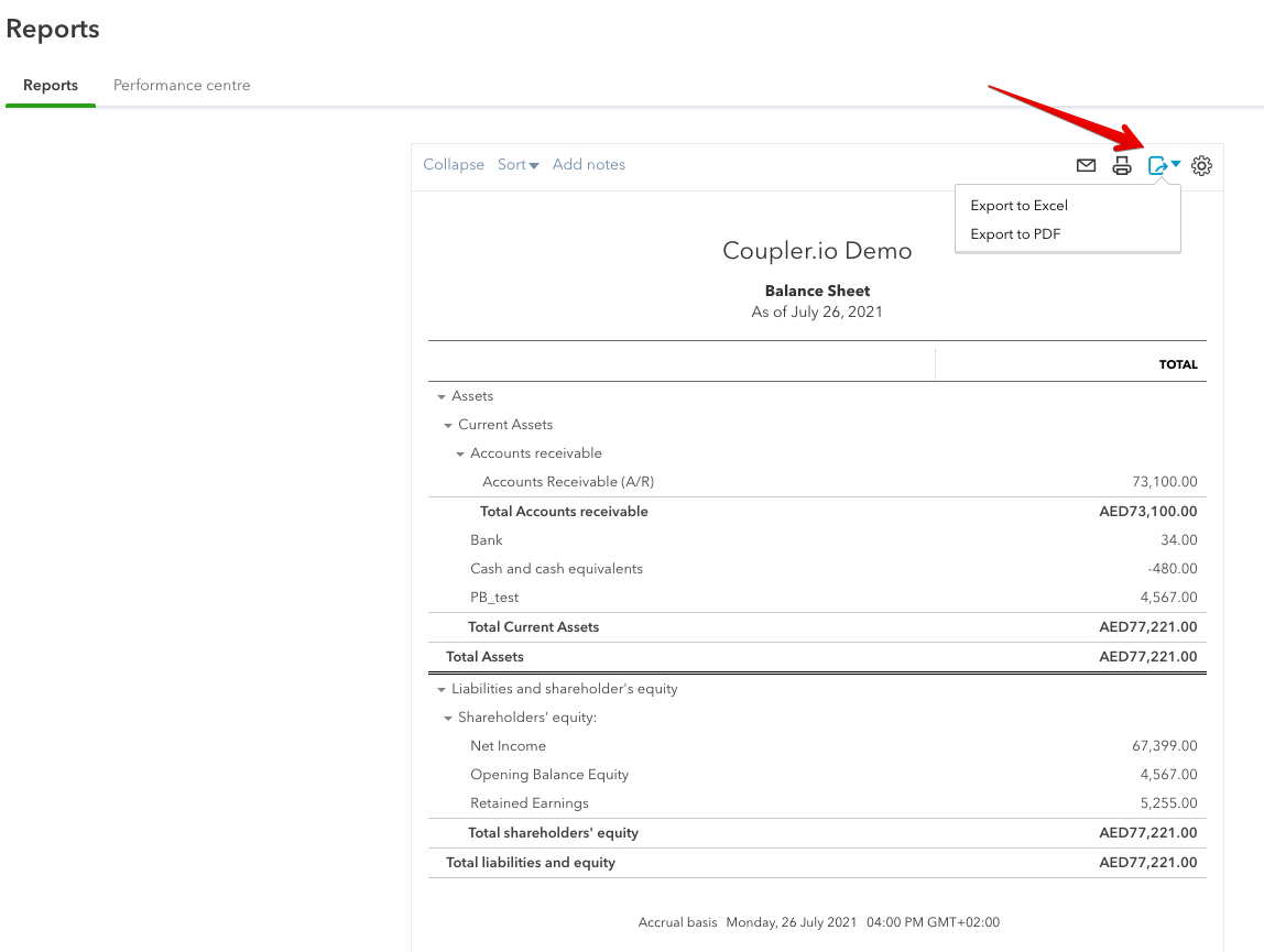 5 - quickbooks download export