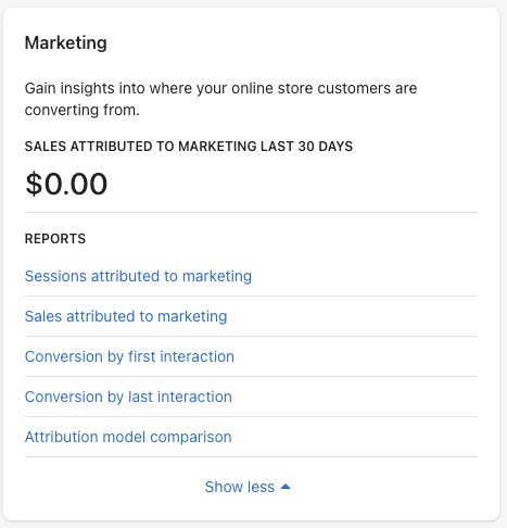 6 - shopify marketing reports