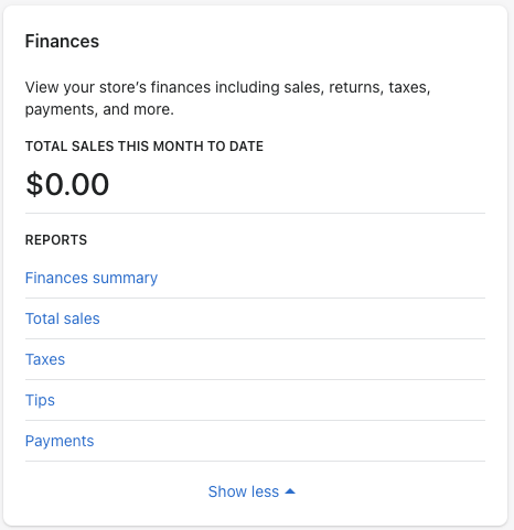 7 - shopify finances reports
