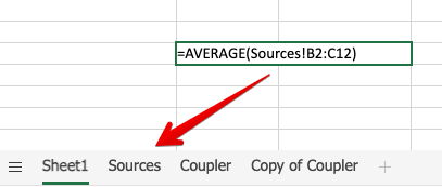 21 - excel sources tab