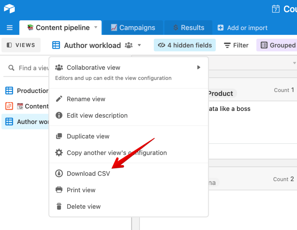 6 - airtable csv backup