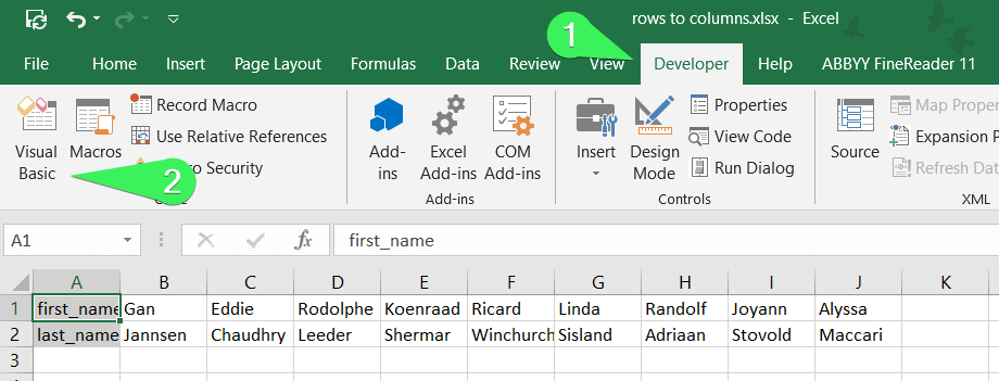 10 visual basic editor