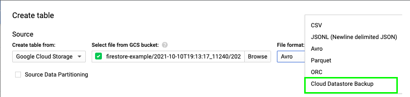 11 bigquery import source