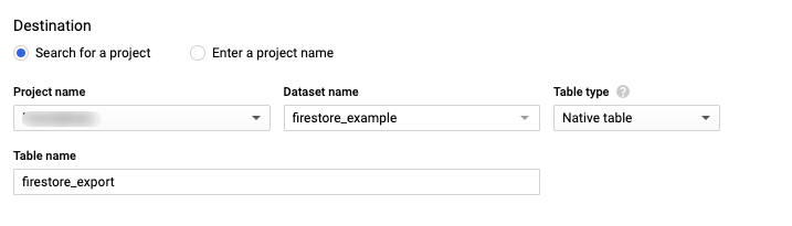 12 bigquery table name