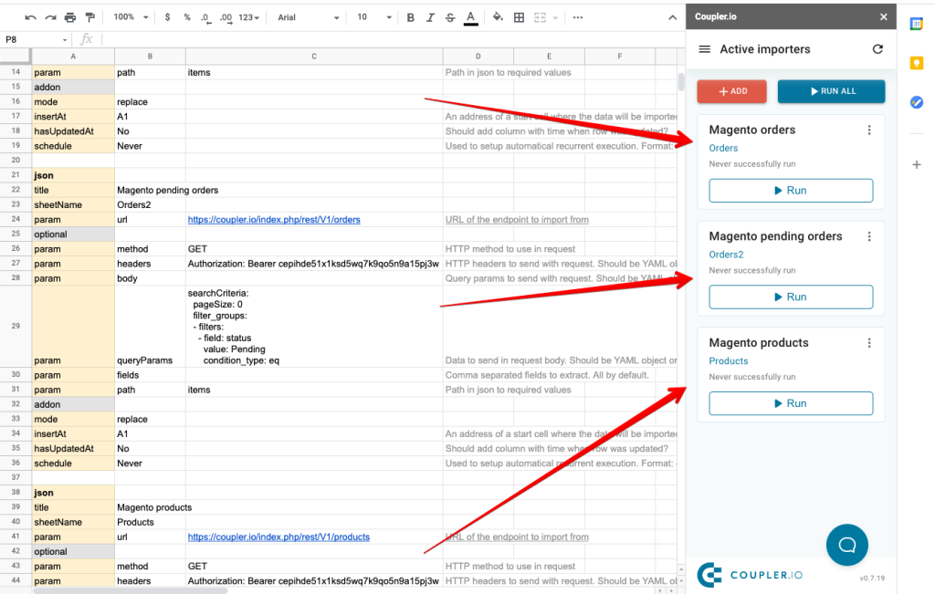 12 - magento multiple importers