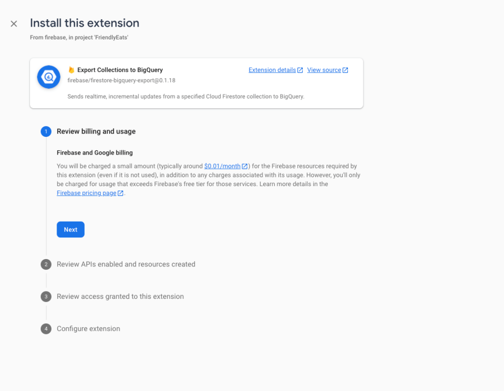 14 firebase extension billing