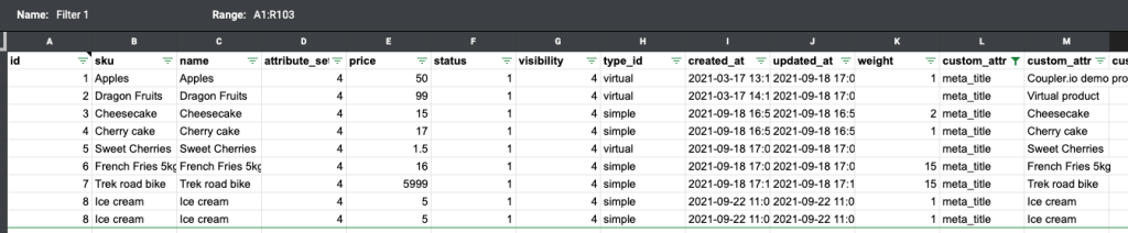 15 - google sheets filter views