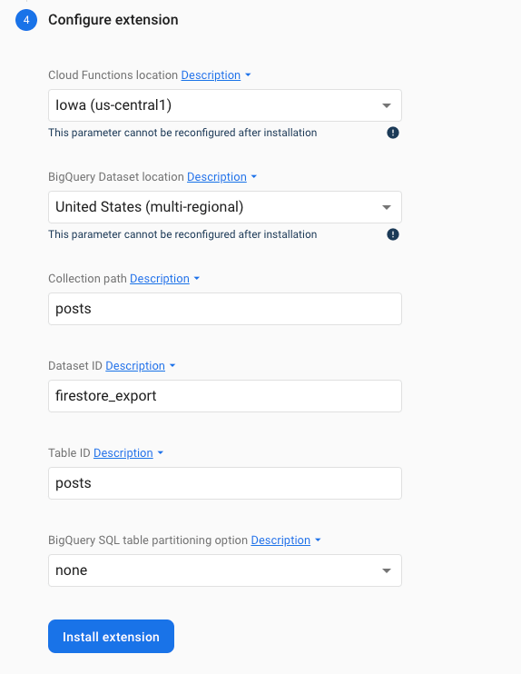 17 firebase extension config