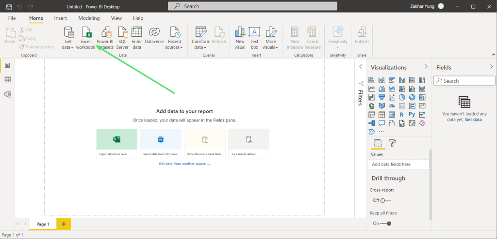 2 excel workbook home ribbon