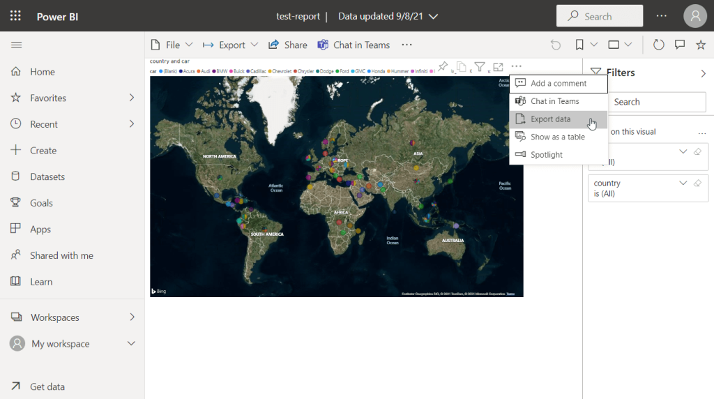 29 export data power bi service