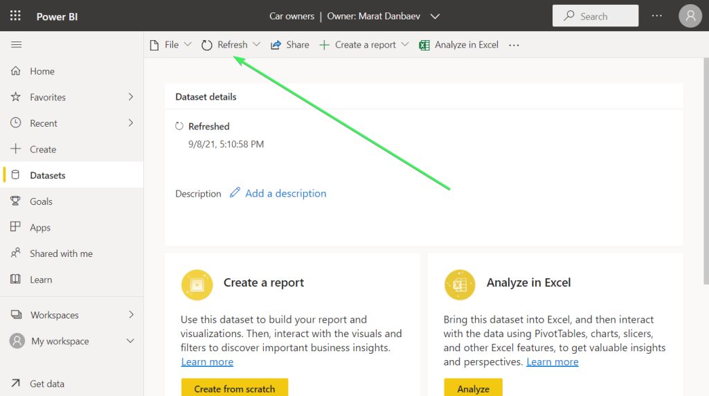 31 refresh power bi service