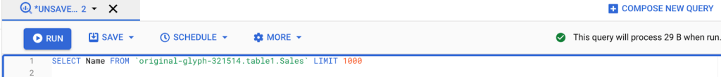 1 bigquery cost estimator