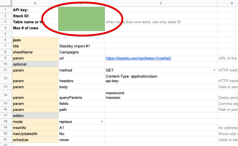 1 stackby google sheets template