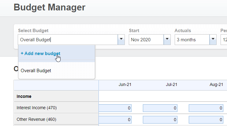 11.1 add new budget