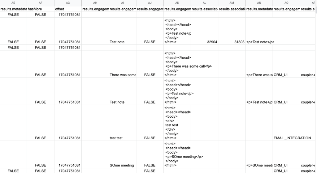 12 backup hubspot notes