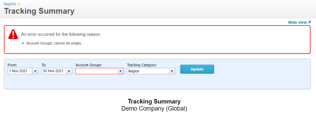 16.1 tracking summary