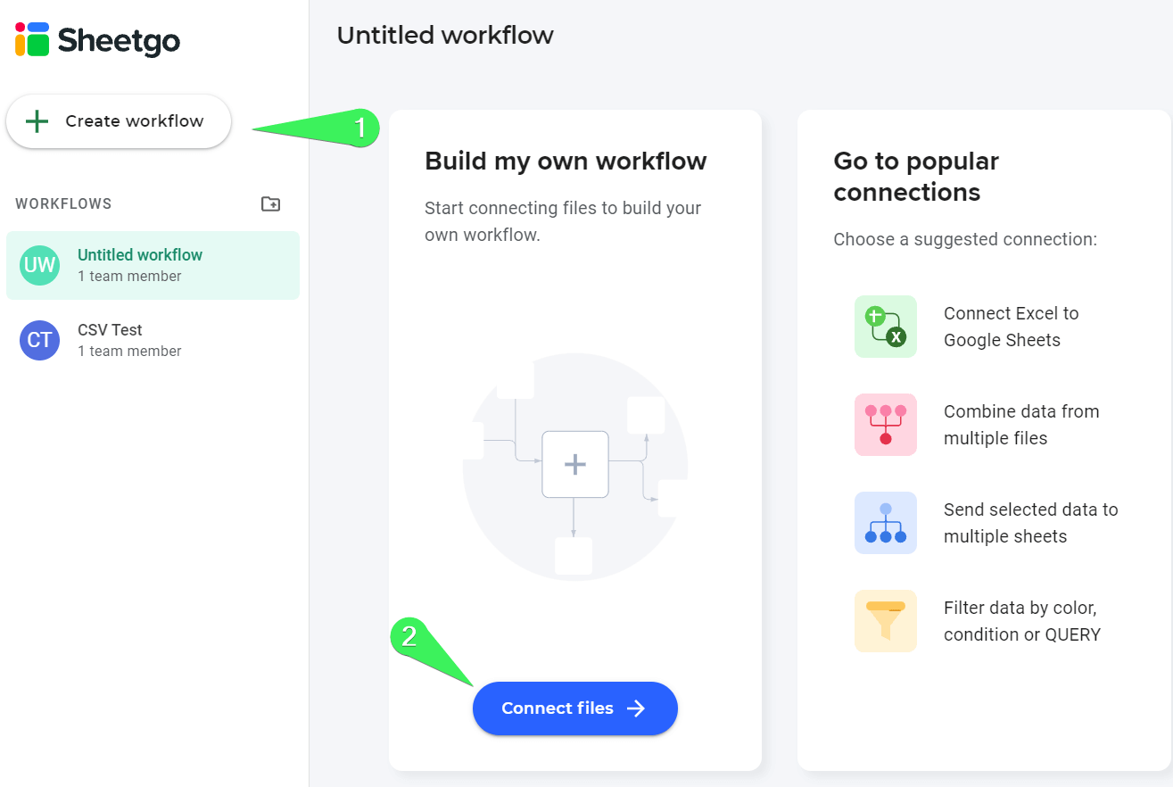 2 create workflow