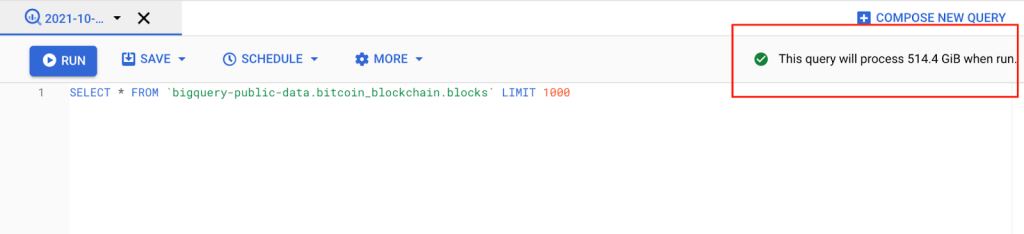 3 bigquery query validator