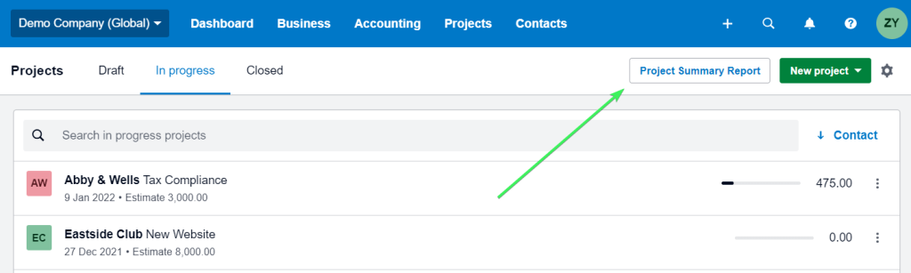 32.1 project summary report