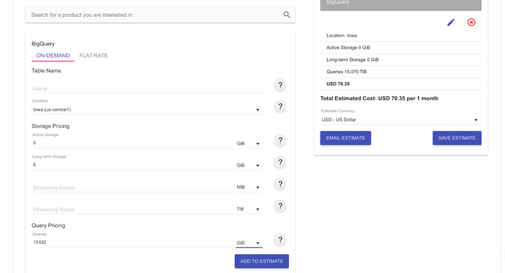 5 gcp pricing calculator 2