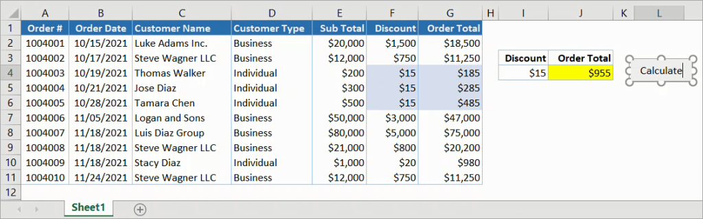 Figure 10. Editing the button s text