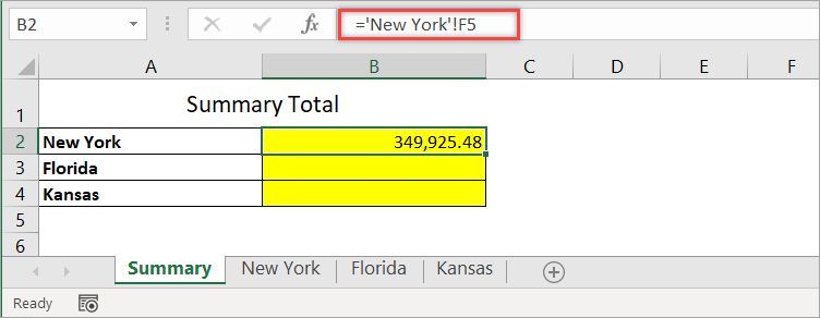 Figure 10. Linking the total for New York