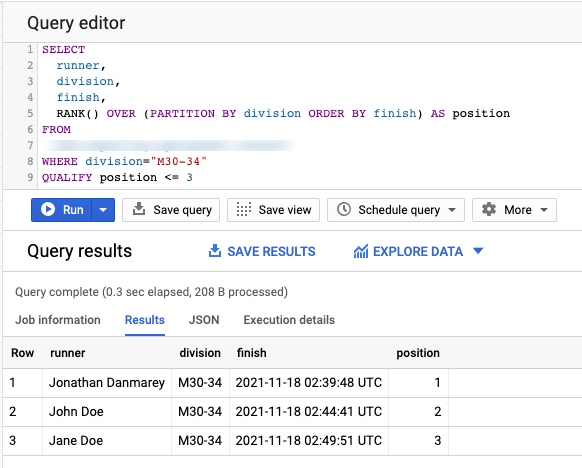 10 qualify query