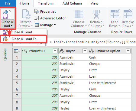 16 Power Query Editor