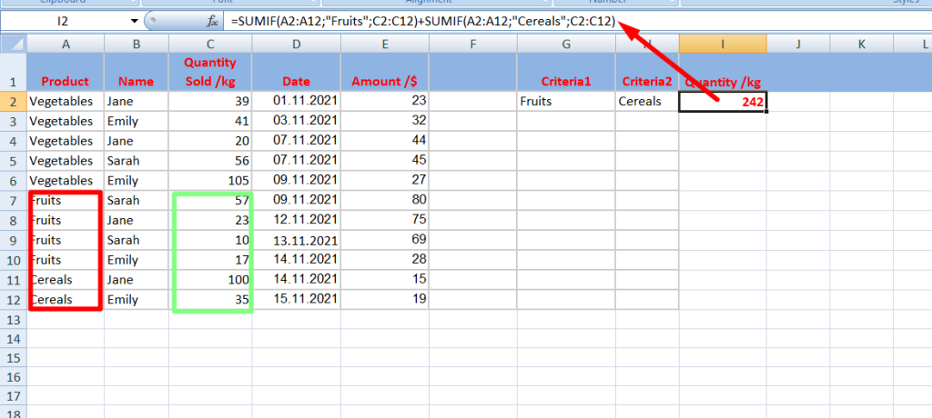 7 sumif sumif formula or logic