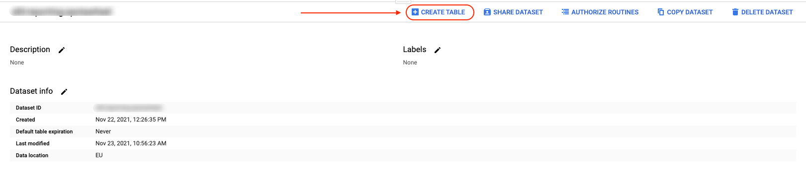 18 bigquery crear tabla