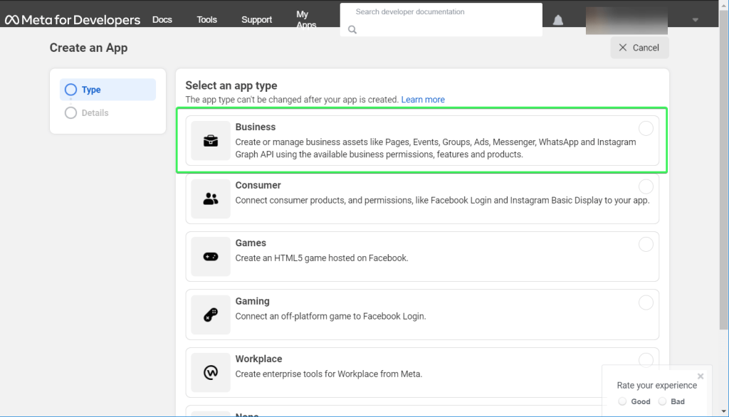 2 business app type