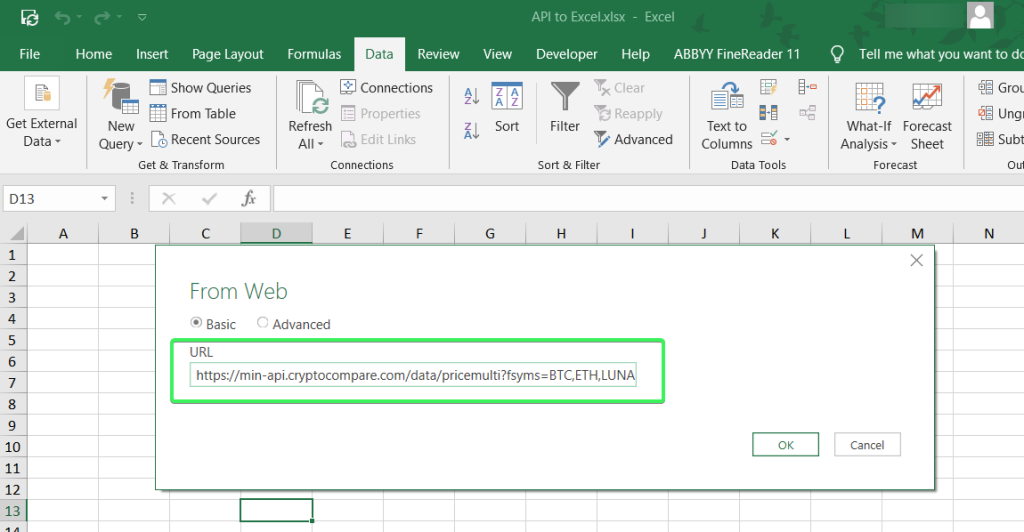 3 api url power query