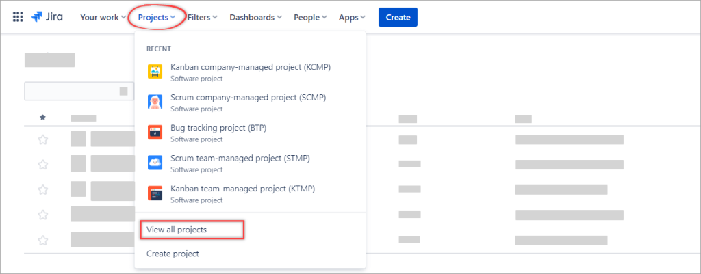 Figure 4.1. Accessing the project page