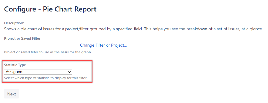 Figure 4.3. Configuring a Jira report