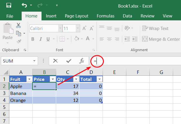 5 import formula excel