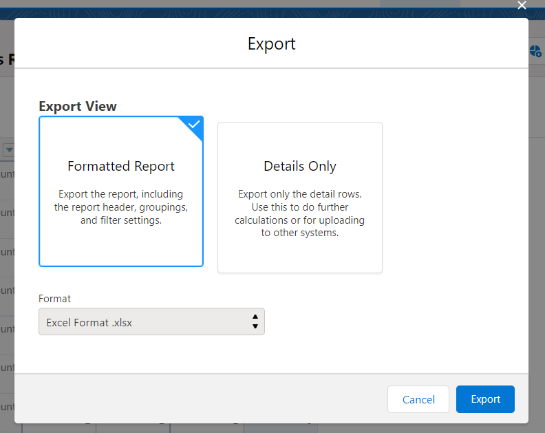 export view