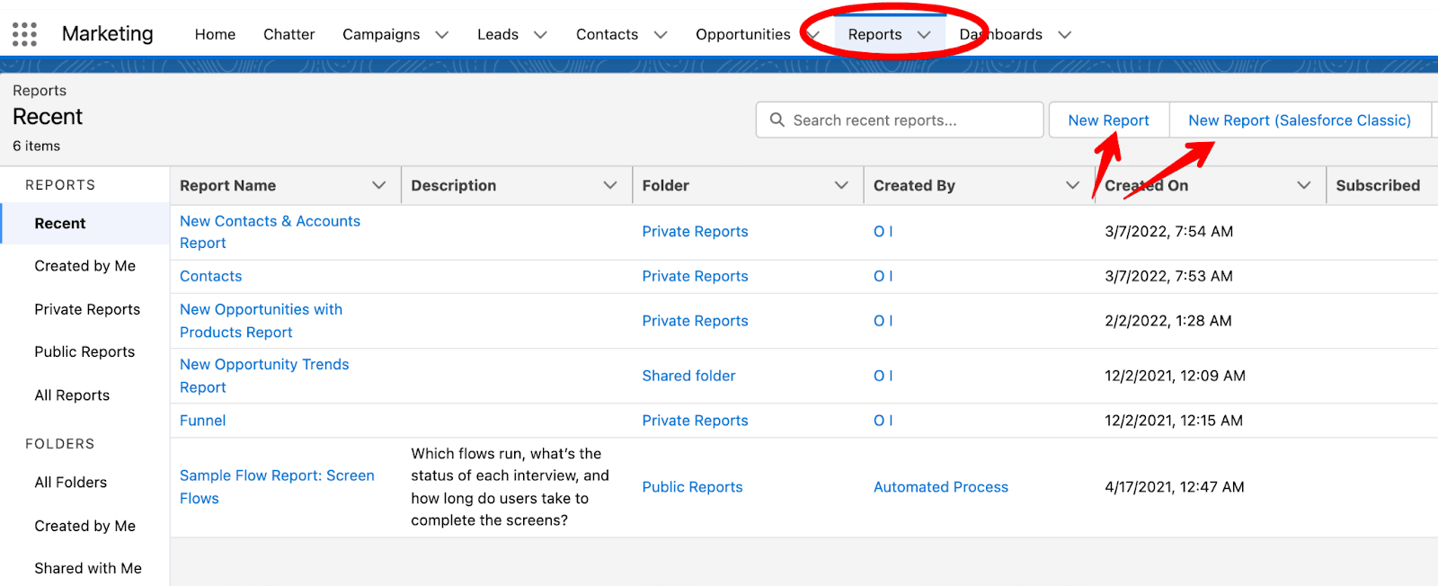 1 export salesforce contacts report