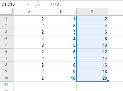12 calculations google sheets multiply formulas