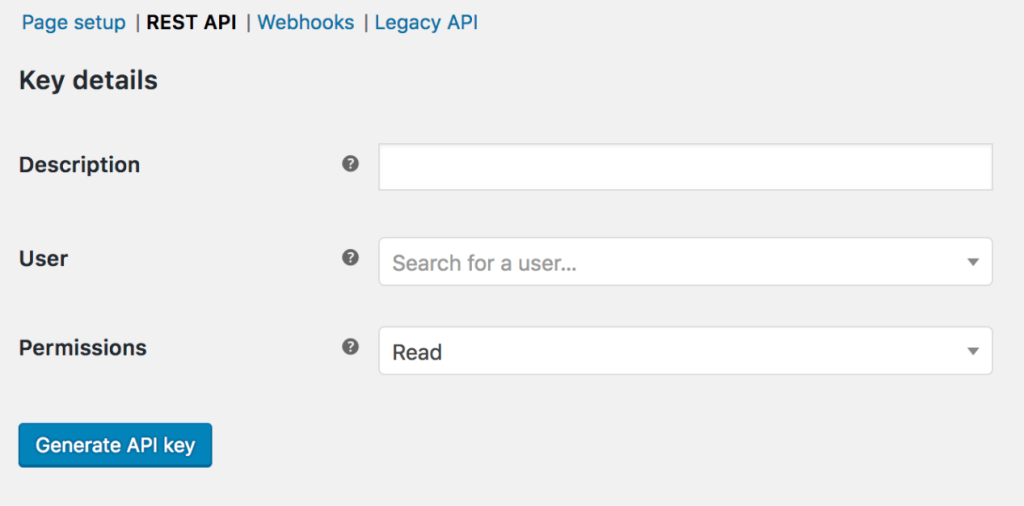 13 woocommerce api key
