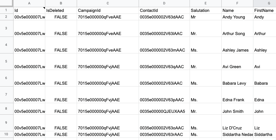 14 export salesforce contacts users campaign
