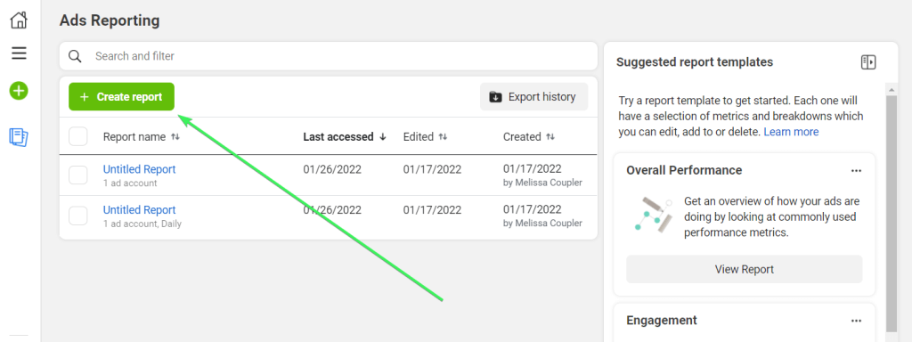 2 create report ads reporting
