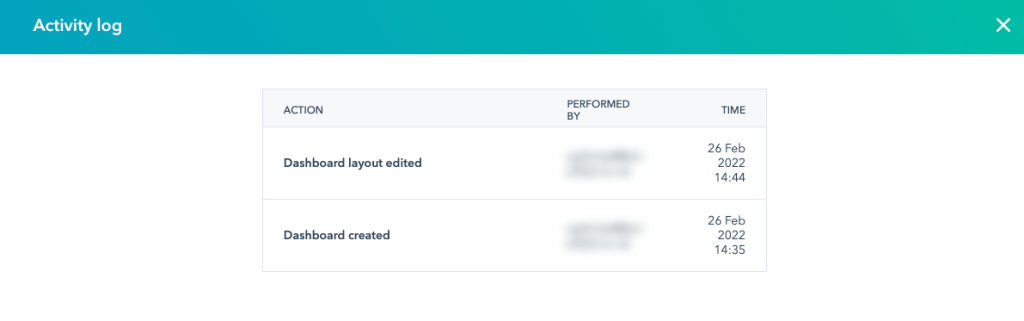 24 activity log